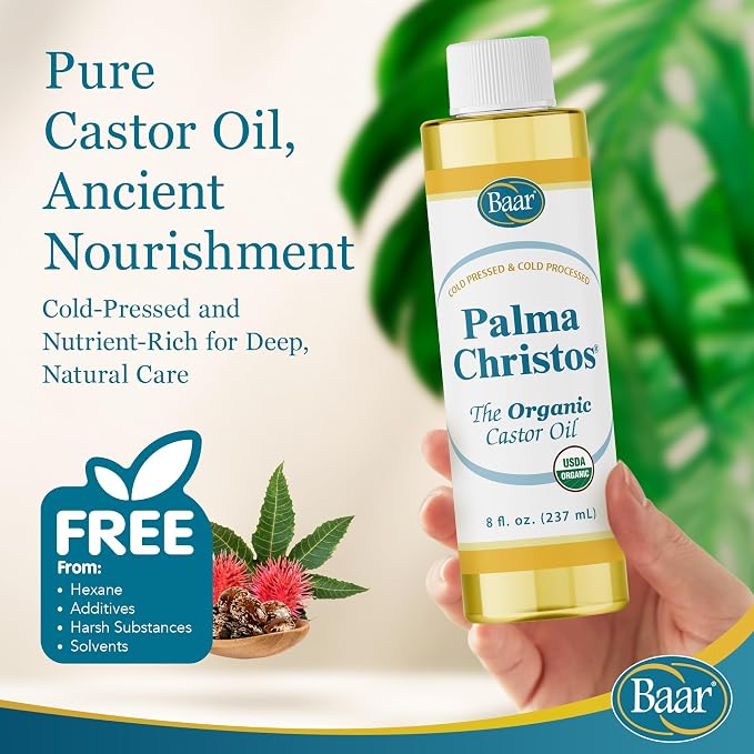 Baar Palma Christos, Organic Castor Oil, 8 oz