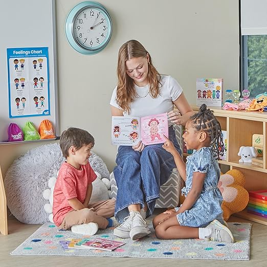 hand2mind Feelings Family Secondary Emotions Book Set, Social Emotional Books for Kids, Calm Down Corner Supplies, Calming Corner Items, Toddler Learning Activities, Preschool Classroom Must Haves