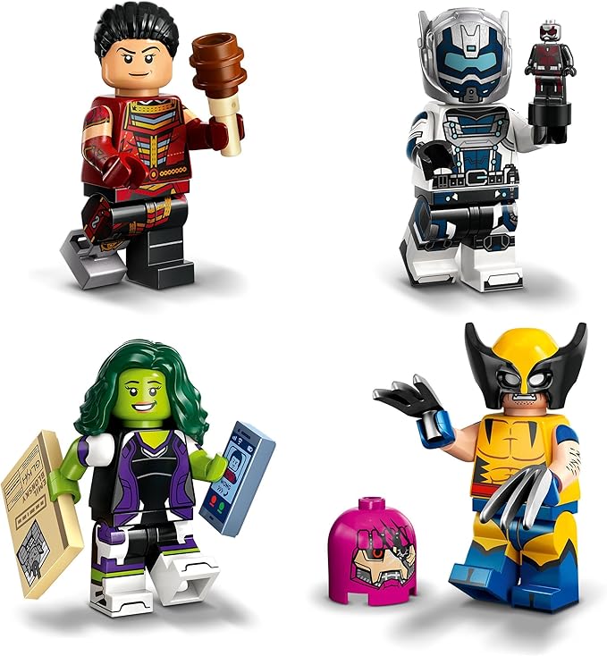 Lego 71039 Marvel Series 2 Mini Figures, 1 of 12 Iconic Disney+ Characters to Collect in Each Bag, Includes Wolverine, Hawkeye, She-Hulk, Echo and More (1 Piece, Style Sent Randomly)