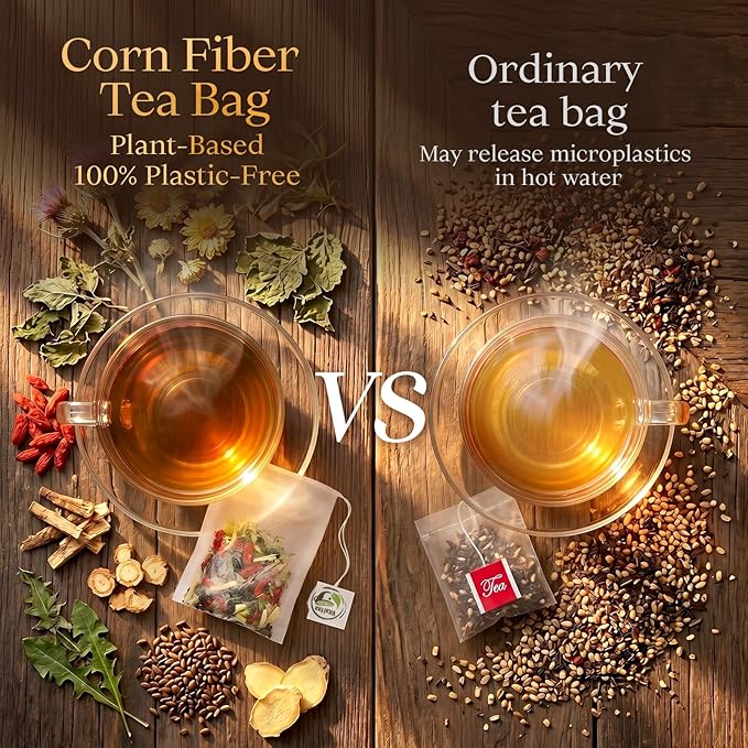 Liver Detox Herbal Tea, Liver Cleanse Detox Tea Blend with Milk Thistle, Dandelion Root, Chrysanthemum Natural Ingredients Herbal Tea, Vegan Caffeine-Free (1 Pack/15 Bags)