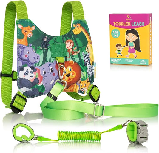 HappyVk Toddler Leash Harness Kid Leash Child Safety Harness Baby Leash Anti Lost Ages 1-4