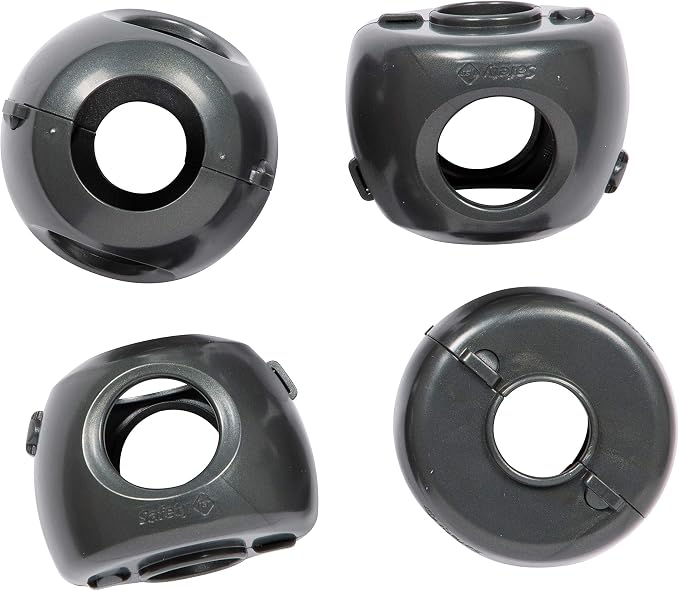 Safety 1st Parent Grip Door Knob Covers, Grey/Charcoal, 4 Count (Pack of 1)