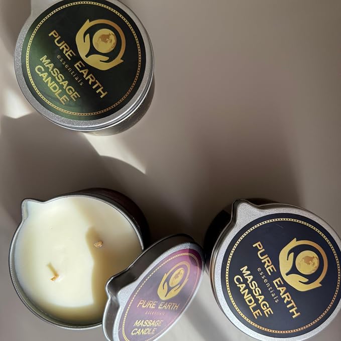 Sensual Massage Candle - Skin Moisturizing Massage Oil Candles - 6 oz.