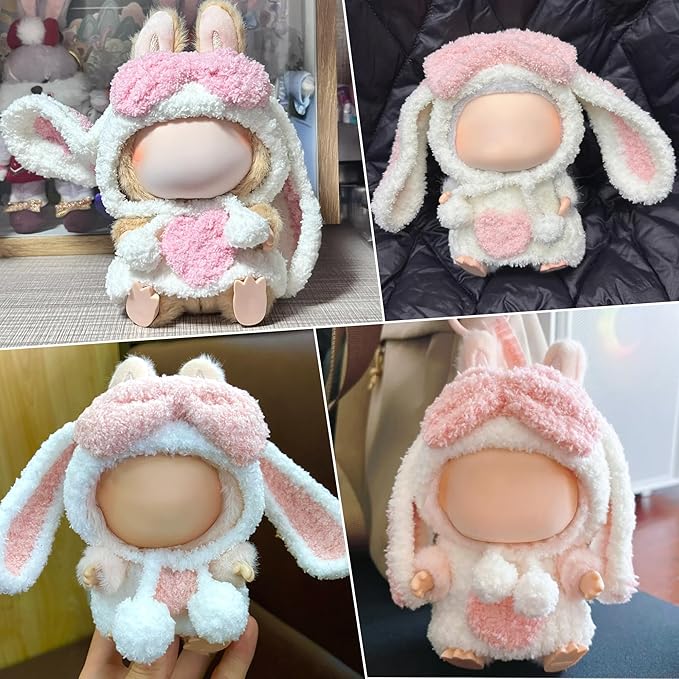 Clothes Fit for 17CM Doll, Fashion Doll Clothes Outfit Set Cute Theme Designer Toys Dress Accessories for Collector Fans Display (Bunny)