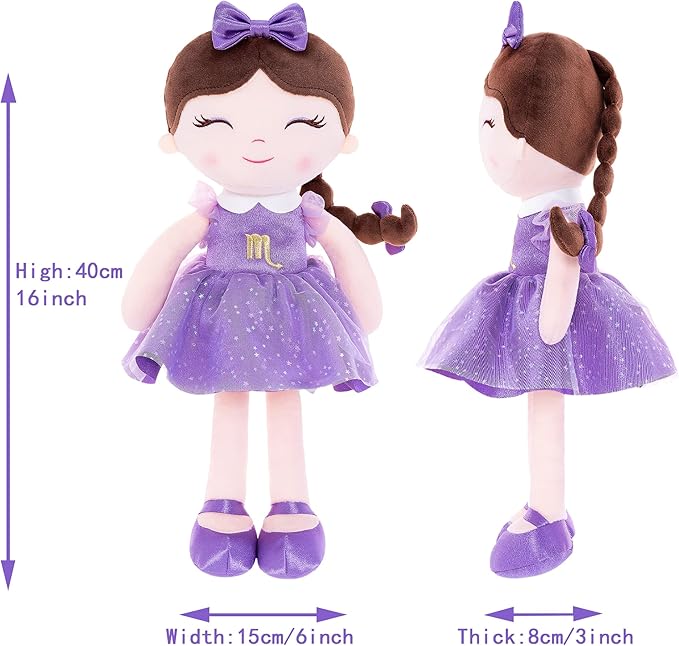 Baby Girl Gifts Plush Dolls Constellations Zodiac Doll Birthday Gift 17 inches Scorpia