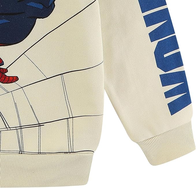 Marvel Spider-Man Boys 2 Piece Sweatshirt and Pant Sets for Toddlers and Big Kids