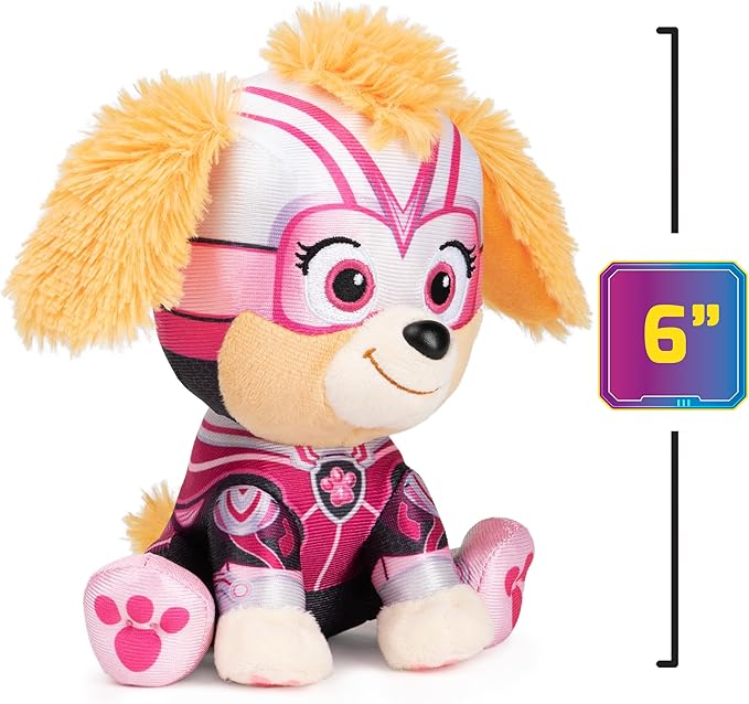 GUND PAW Patrol: The Mighty Movie Skye Stuffed Animal, Officially Licensed Plush Toy for Ages 1 and Up, 6”