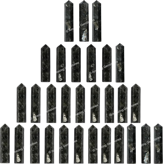 Amazing Gemstone Crystal Points Bulk Healing Crystals & Stones - Premium Single Terminated Healing Wand Point Bulk Crystals for Crafts, Crystal Grid, DIY Work