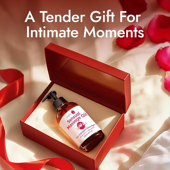 H'ana Sensual Massage Oil for Date Night - Gently Warming, Soothing & Hydrating, Crafted with 100% Pure Vanilla Body Oil for Cozy Moments and Bedtime Therapy (6.76 Fl Oz)