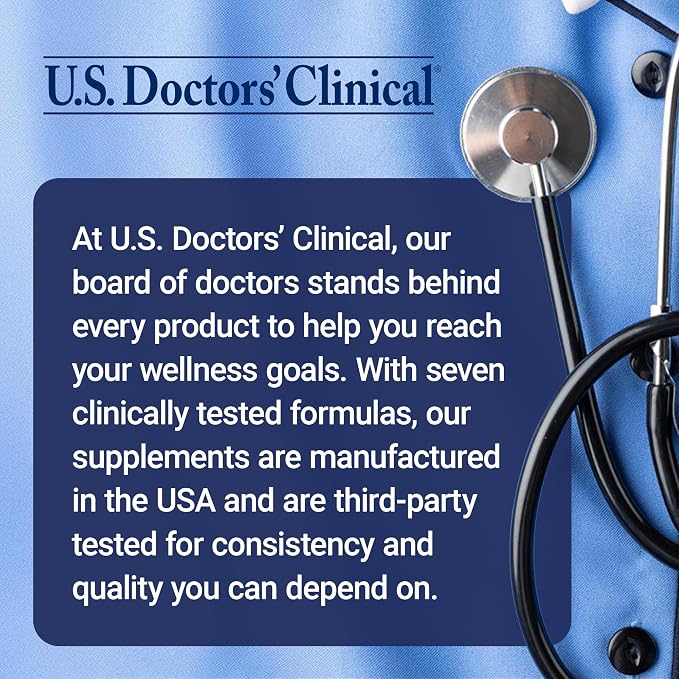 U.S. Doctors' Clinical Prostata - Clinically Proven Prostate Supplement for Men - Urinary Tract & Bladder Support - Saw Palmetto, Vitamin E, Pumpkin Seed - USA Manufactured- 90 Capsules[30-Day Supply]