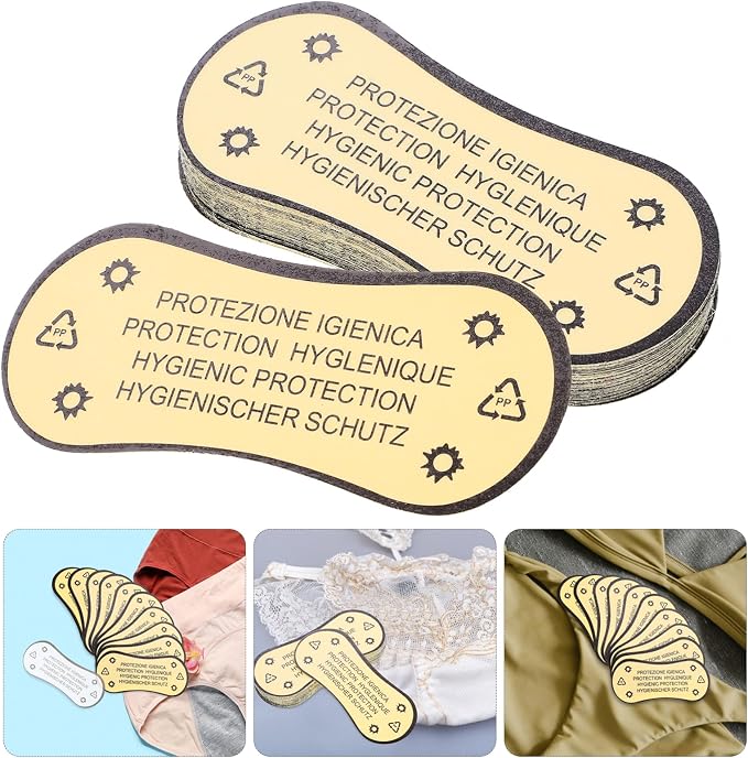 SOLUSTRE Swimwear Protective Decal 100pcs Adhesive Underwear Stickers Female Private Stickers Lingerie Underwear Set