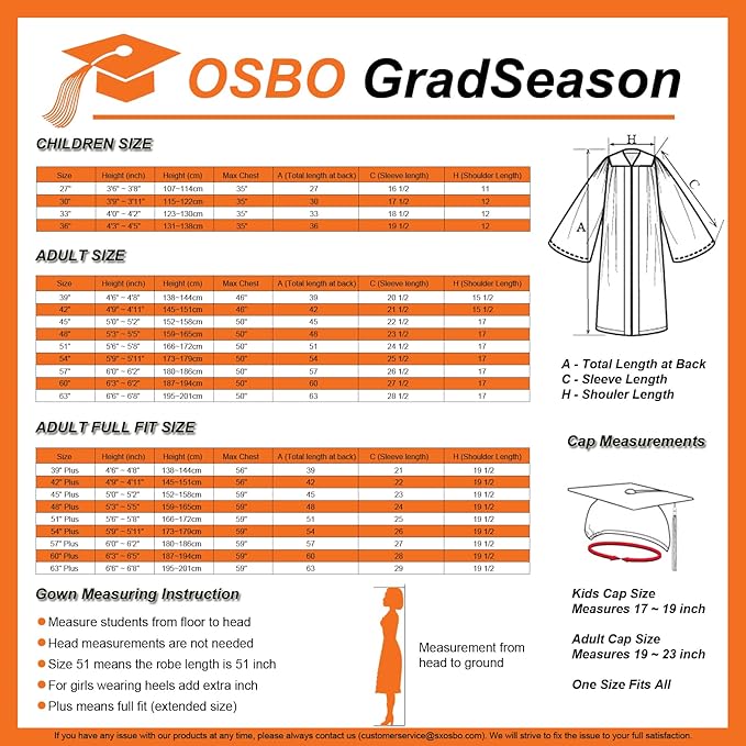 OSBO GradSeason Unisex Matte Kindergarten Graduation Gown Cap Tassel Set 2025