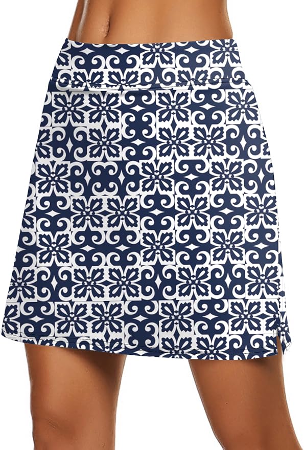 Ekouaer Women's Active Performance Skort Lightweight Skirt for Golf Tennis | Built-in Shorts, A Line, High Waisted, Tummy Control, Pickleball, Running, Workout, Sports, Skorts for Woman
