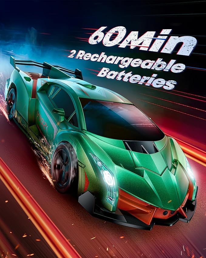 V992 Transform Remote Control Car, 2-in-1 Transform Robot RC Cars,1:14 Scale,Robot Toy Car with Sound & Light,Gesture Sensing,Automatic Deformation,Gifts Toys for Boys and Girls 4-6(Green)