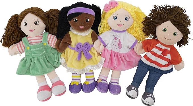 Playtime by Eimmie Hand Puppets for Kids (Kaylie) - 14" Soft Plush Toy for Boys & Girls, Pretend Play, Storytelling, Theater, Imaginative Fun, Educational Puppet for Toddlers & Children Ages 3+