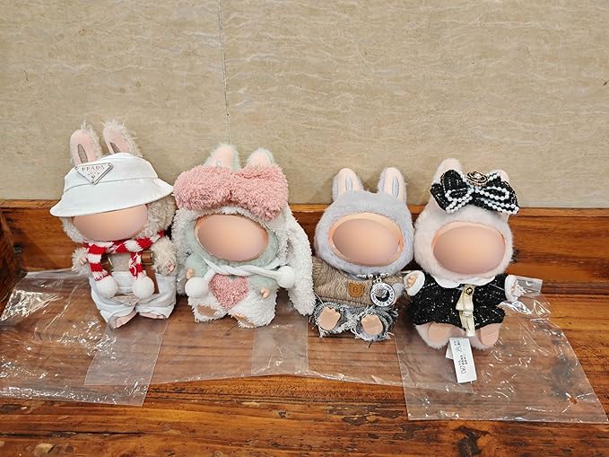 17cm Doll Clothes Accessories Outfits Cute Clothes Stylish Set (NO Doll) Cute Big-Eared Rabbit-one-Piece Suit