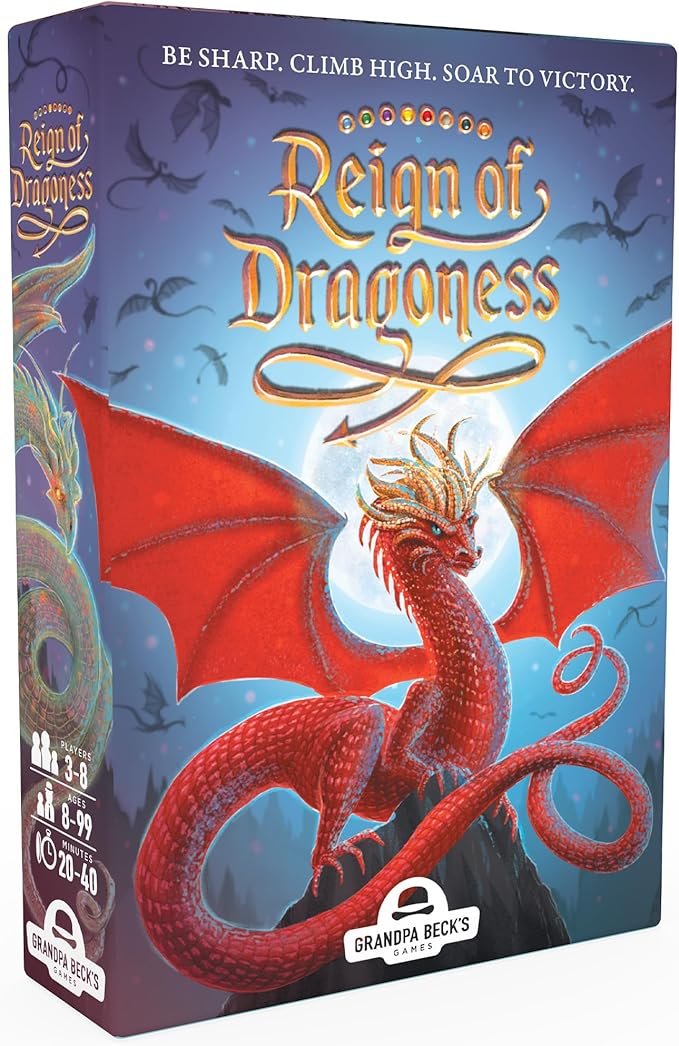 Grandpa Beck's Games Reign of Dragoness Card Game | A Strategic Hand Elimination Card Game | from The Creators of Cover Your Assets & Skull King | 3-8 Players 8+