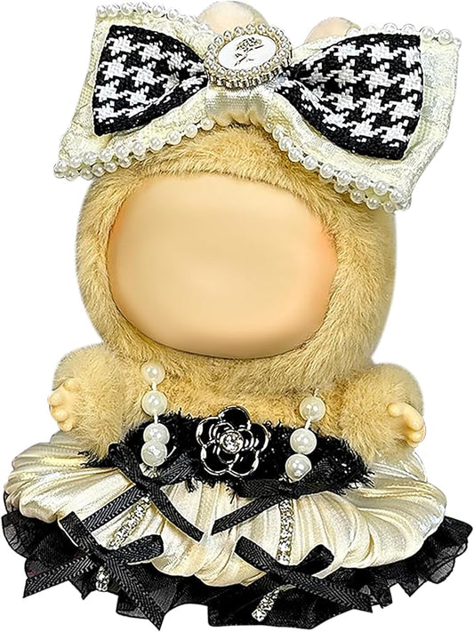 Clothes Fit for 17CM Doll, Fashion Doll Clothes Outfit Set Cute Theme Designer Toys Dress Accessories for Collector Fans Display (Black Parisian)