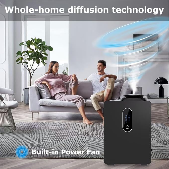 2026 Upgraded HVAC Scent Diffuser Machine Cover 6000 Sq.Ft With WIFI Control for Large Room, 1000ML Scent Air Machine For Home, Waterless Cold Air Aromatherapy Essential Oil Diffuser for Hotel, Office