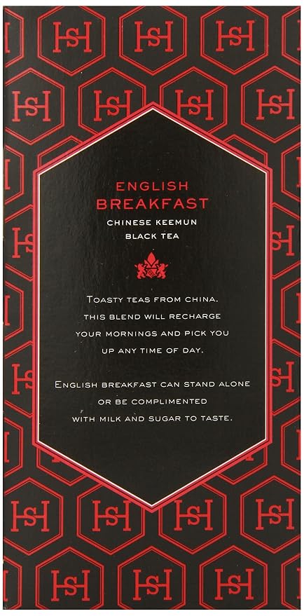 Harney & Sons Black Tea, Tea Bags, English Breakfast, 20 Count (Pack of 2)