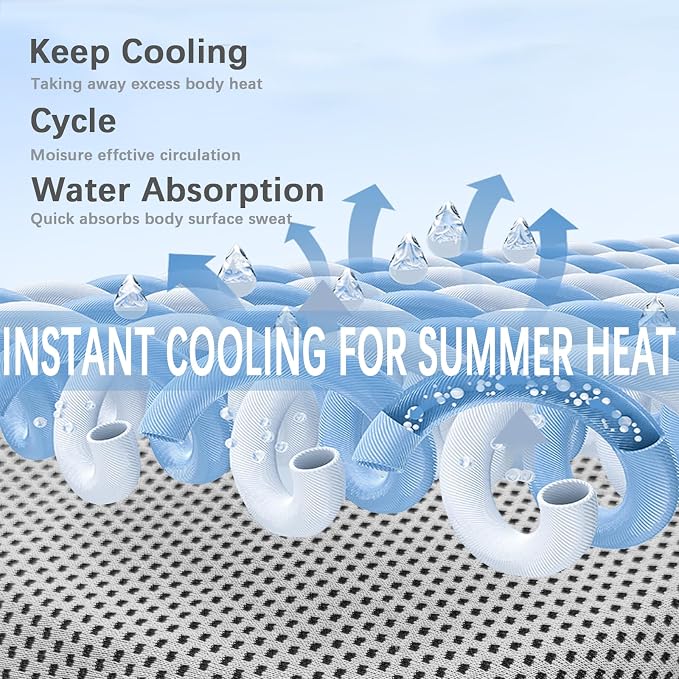 4 Packs Cooling Towel, 40" x 12" Microfiber Cooling Towels for Neck and Face, Soft Breathable Gym Towel for Working Out with Waterproof Bag & Carabiner, Sweat Towels for Travel, Yoga, Climb, Running