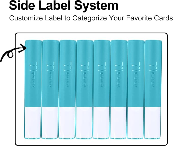 Top Loader Binder for Cards, 9 Pocket, Holds Up to 360 Toploaders with Ringless 20 Double-Sided Sleeves, Side Loading Top Loader Card Binder with Zipper for Trading Sports Cards in 3" x 4" Toploaders