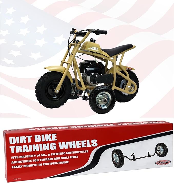 Hardline Products USA Wheels for Tots Training Wheels for FRP DB003 Mini Bike - 1602-UT-FRP