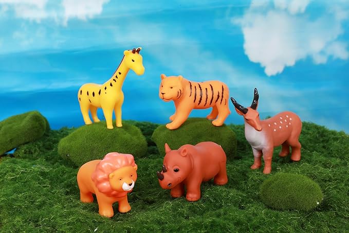 Bath Toys for Infants Ages 1-3|Sealed, No Hole Bathtub Toys |Floating Animal Toys Set|No Hole Design| (5-Piece Set)