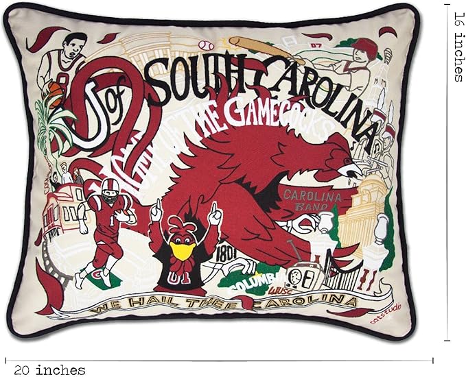 Catstudio University of South Carolina Collegiate Embroidered Decorative Throw Pillow