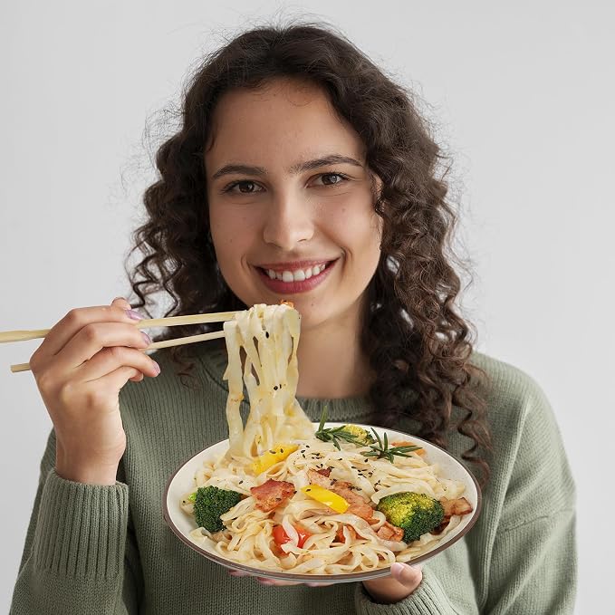 Hethstia Konjac Noodle Low-Carb Fettuccine Shirataki Noodles Keto Low Calorie Pasta Gluten Free, Vegan, Paleo-Friendly (5 oz, 10-Pack) | Low Calorie Pasta, Gluten Free, Vegan, Fat-Free, 0 Sugar, Paleo-Friendly (5 Oz, 10-Pack)