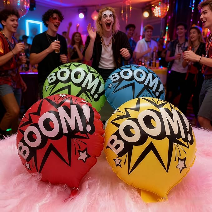 4 Pack 8" Whoopie Cushion for Kids, Large Whoopee Cushion Party Favor, Woopie Cushion Funny Prank Gag Novelty Trick Joke Gift and Gift and Toy for Kids Party Office Home（4pcs）