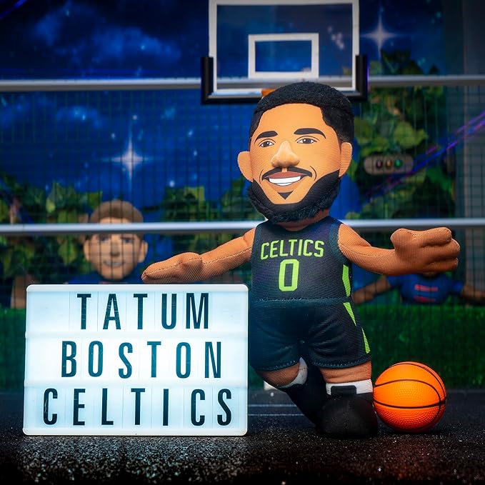 Bleacher Creatures Boston Celtics Jayson Tatum 10" NBA Plush Figure(City Edition '24-'25) - A Superstar for Play Or Display