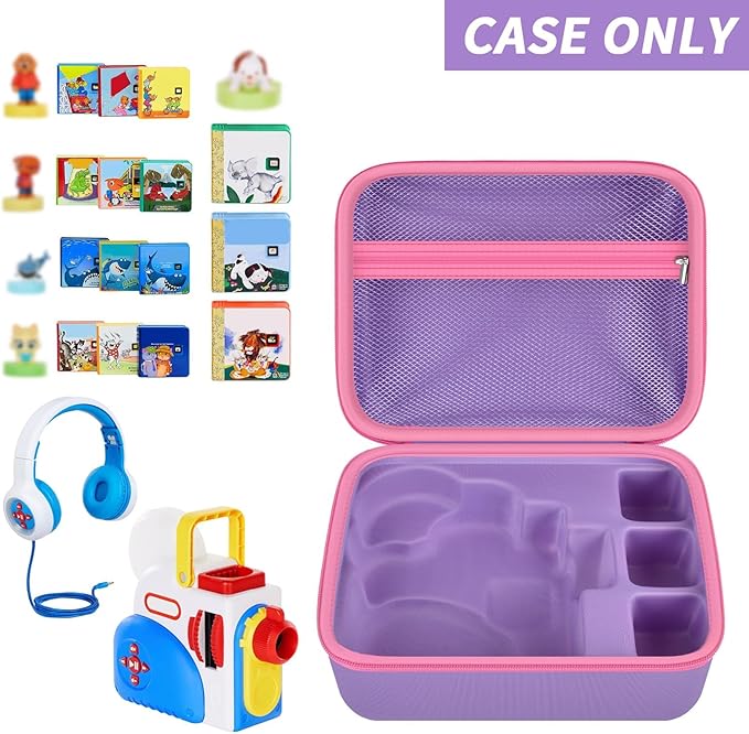 Case Compatible with Little Tikes for Story Dream Machine Books Starter Set, Toys Protective Container for Little Tikes for Storytime Audio Play Real for Character Collection (Box Only), Purple