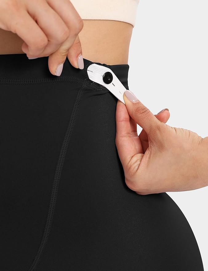 Buttergene 1 Pack Women's Maternity Leggings with Pockets Over The Belly Pregnancy Active Wear Workout Yoga Tights Pants