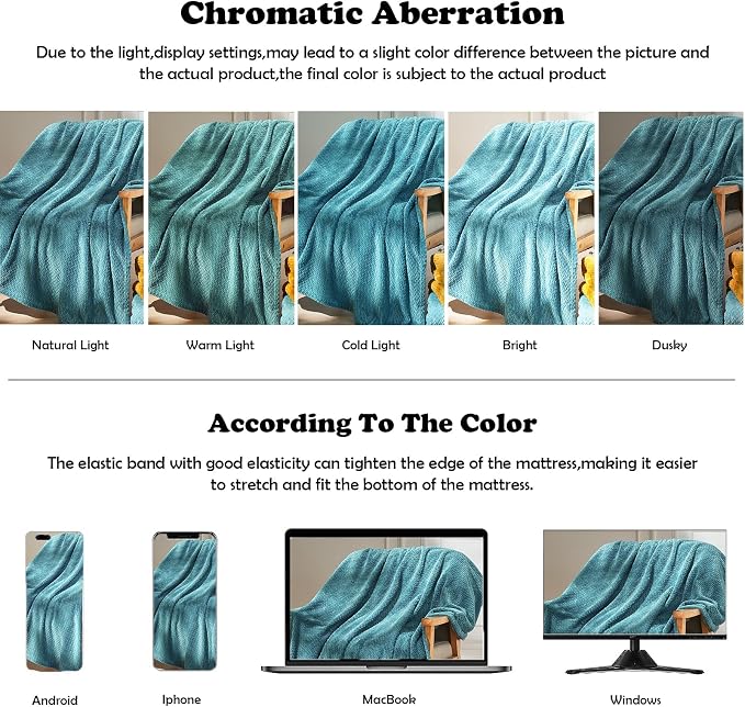 NEWCOSPLAY Fleece Leaves Pattern Twin Blanket, Dark Blue, 60"x80" | Super Soft Throw Blanket, Lightweight Cozy Bed Sofa Blanket, Premium Silky Flannel Fleece, Travel Blanket for All Season Use