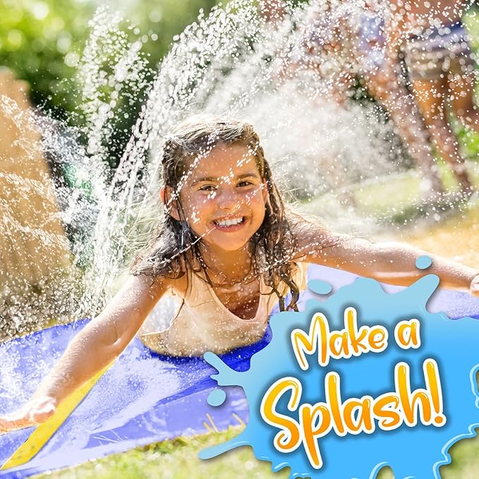 Stargo 18 x 5 ft - Slip Splash and Slide, Water Slides for Kids - Backyard waterslide for Kid Outdoor Fun Summer Water Toys, Water Activities for Kids and adults for backyard fun, Ages 4-8, 5 6 7 8-12