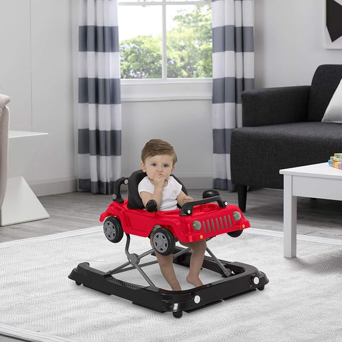 Jeep Classic Wrangler 3-in-1 Grow with Me Walker by Delta Children, Red