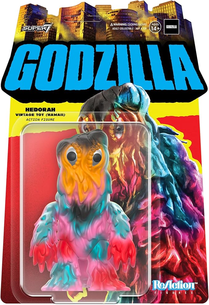 Super7 Toho Godzilla Hedorah Vintage Toy (Hawaii) '70-3.75" Toho Godzilla Action Figure Classic Movie Collectibles and Retro Toys