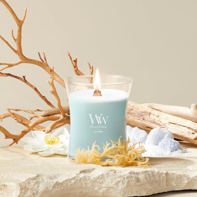 Woodwick Sea Spray Medium Hourglass Candle