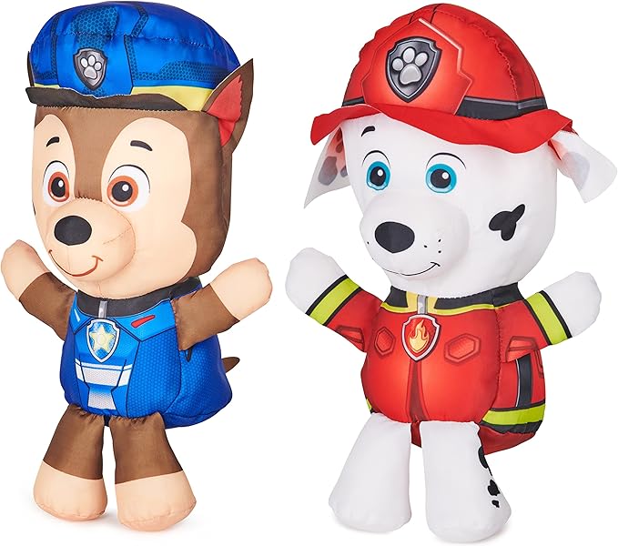 SwimWays Nickelodeon Paw Patrol Chase and Marshall Swim Huggable 2-Pack, Floating Paw Patrol Toys for Kids Ages 1+