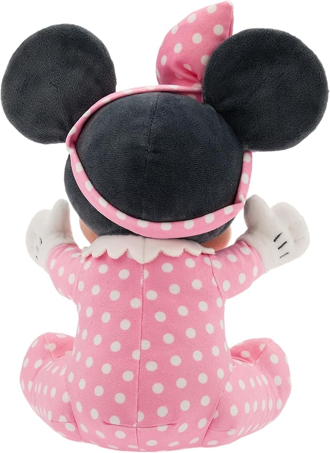 DISNEY STORE Unisex-Children Babies Collection: Minnie Mouse Plush in Swaddle with Detailed Plush Features - Official Soft Toy - Stuffed Animals for Babies - Perfect for Fans & Kids