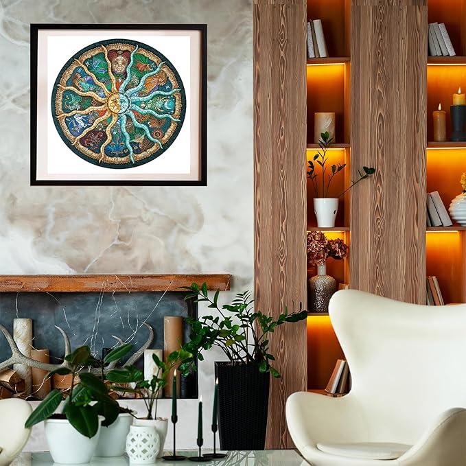 Jigsaw Puzzles for Adults 1000 Piece, Challenging Zodiac Horoscope Puzzle Perfect for Game Nights, Fun for Adults Family and Kids, Finished Size 26.7" x 26.7"