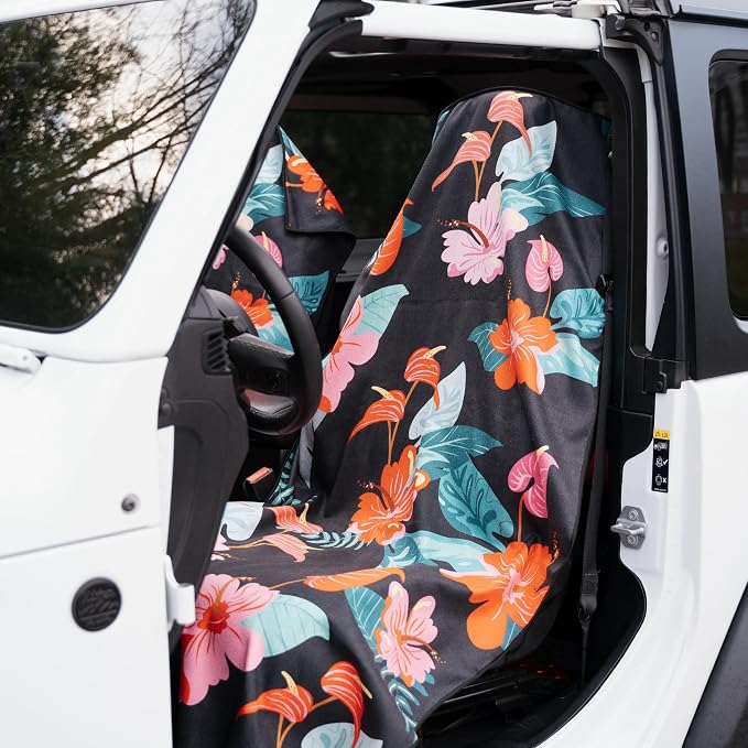 Sprints Athletic Running Towel, Full-Sized, Car Seat Cover - Performance Microfiber (Moonrise in Maui)
