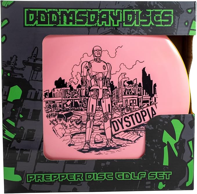 Doomsday Prepper Disc Golf Set | 4 Discs with Mini Starter Set with Putter, Midrange, and Two Drivers