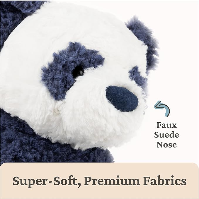 GUND Cozys Collection Panda, Panda Bear Stuffed Animal, Plush Toy for Ages 1 and Up, Navy Blue, 10”