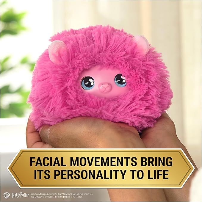 Wizarding World Harry Potter, Interactive Pygmy Puff Plush Toy Pet with Over 35 Sounds & Reactions, Kids Toys, Accessory for Halloween Costumes for Girls & Boys