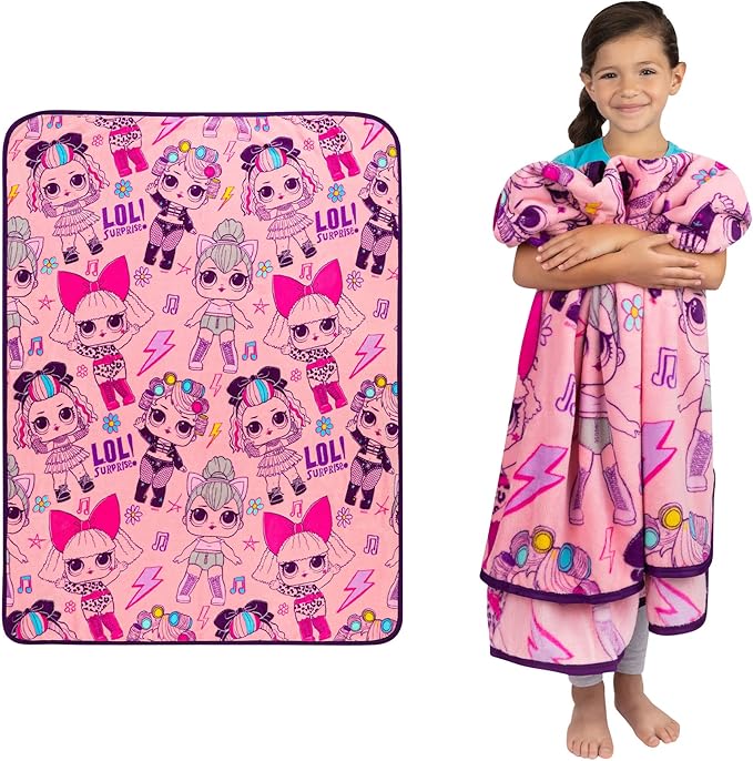 Franco Kids Bedding Super Soft Plush Throw Blanket, 46" x 60", LOL Surprise,AT0508