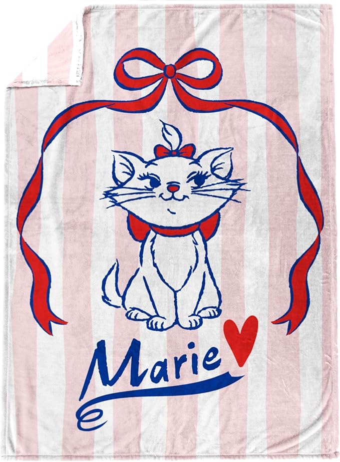 Jay Franco Plush Throw Blanket – Soft & Cozy Fleece Throw for Bedroom & Couch Décor, Official Licensed Product, Multi - Aristocats, 60x90 - Large Blanket