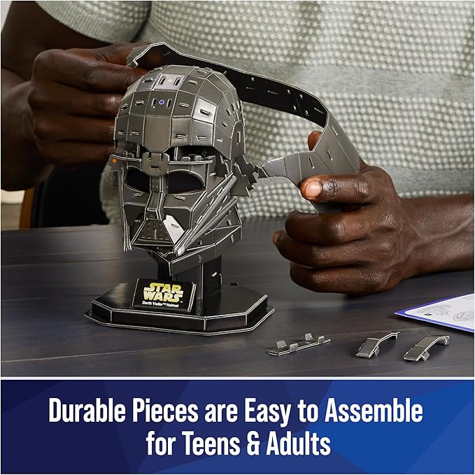 4D Build Star Wars Darth Vader Cardstock 3D Model Kit, Star Wars Gifts, Toys Desk Décor for Fans & Collectors, Adults & Teens 12+