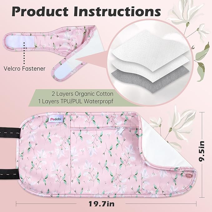 2 Pack Castor Oil Pack Wrap Organic Cotton for Liver Detox, Reusable Castor Oil Compress Highly Absorbent Anti Oil Leak（Oil are Not Include）